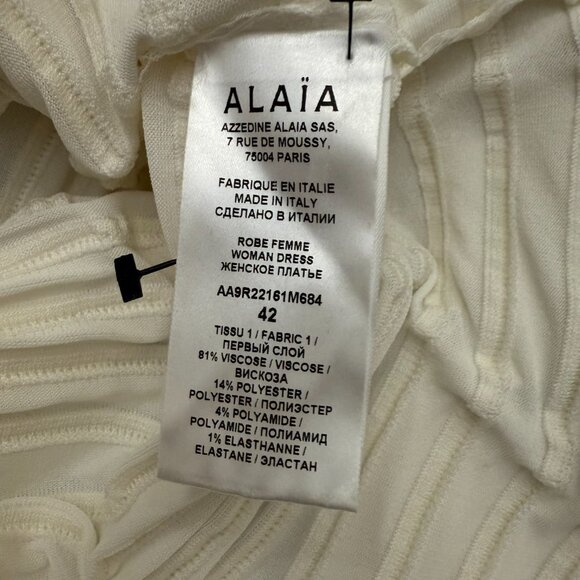 LATEST MODEL Alaïa Sleeveless mini dress Size 42FR, M/L US NEW - Picture 13 of 13